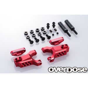 ウエルド ウエルド OD2863 アジャスタブルアルミフロントサスアームType-3 レッド