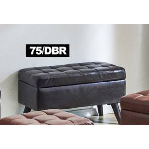 後藤家具物産 後藤家具物産 座面収納庫付きのレトロスツール ST-MY-75-DBR メーカー直送 代引不可 北海道沖縄離島不可