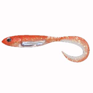 フィッシュアロー Fish Arrow フィッシュアロー フラッシュJ グラブ 3インチ SW 121 グローオレンジ シルバー