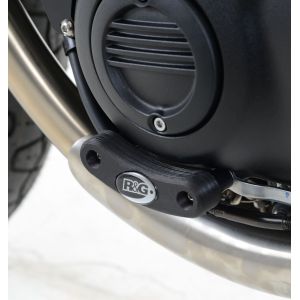 R＆G R＆G RG-ECS0108BK エンジンケーススライダー左 ブラック Thruxton1200/R 16-・Speed Twin1200 19-・STREET TWIN 16-18