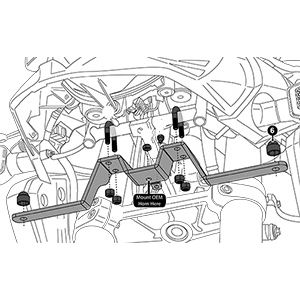 DENALI DENALI LAH.05.10200 Light Mounting Brackets V-Strom DL1000 14-