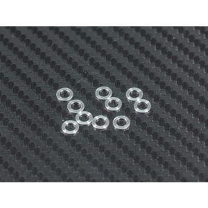 クリエーションモデル クリエーションモデル F066 車高調整用アルミスペーサー0.5mm シルバー/10個