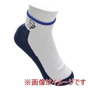 ブラックナイト Black knight ブラックナイト SC-8922 ソックス ショート丈 ホワイトネイビー 22-25