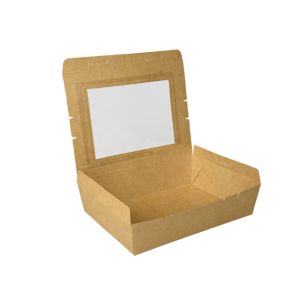 パックスタイル パックスタイル 弁当容器 クラフトパック窓付 208-152W【weeco】 1ケース(300) 00264121 メーカー直送 法人限定 代引不可 北海道沖縄離島不可