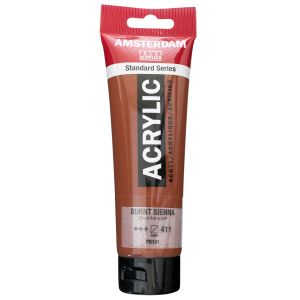 ターレンスジャパン ターレンス アムステルダム アクリリックカラー 120ml 411 バーントシェンナ