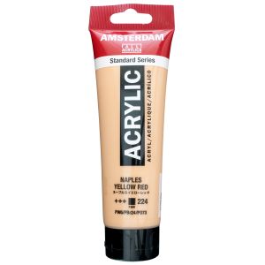 ターレンスジャパン ターレンス アムステルダム アクリリックカラー 120ml 224 ネープルスイエロー レッド