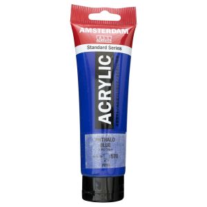 ターレンスジャパン ターレンス アムステルダム アクリリックカラー 120ml 570 フタロブルー