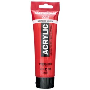 ターレンスジャパン ターレンス アムステルダム アクリリックカラー 120ml 315 ピロールレッ ド