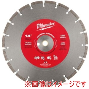ミルウォーキー milwaukee ミルウォーキー 49-93-7940 14インチ 356mm ダイヤモンドブレード プレミアムセグメント型