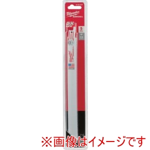 ミルウォーキー milwaukee ミルウォーキー 48-00-5187 THIN KERF金工用レシプロソーブレード 14TPI 229mm 5本パック