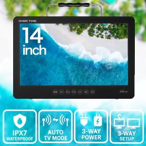 ダイアモンドヘッド OT-WPT14AK 14インチ防水ポータブル地デジTV