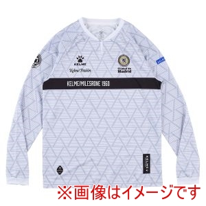 ケルメ KELME ケルメ KC25F304 ラインロングプラクティスシャツ ホワイト L
