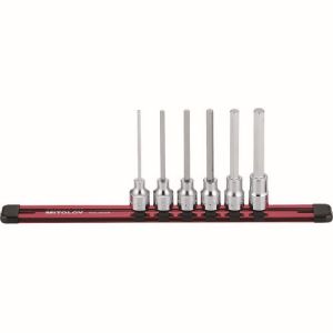 水戸工機 ミトロイ MITOLOY ミトロイ HH307ML 3/8 ヘックスソケット ロング ホルダーセット 6コマ7点