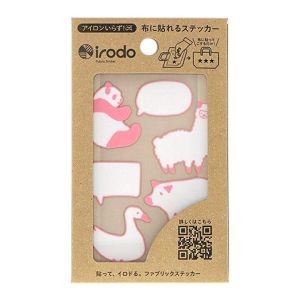 扶桑 扶桑 布用シール IRODO イロド オナマエ ピンク 90071