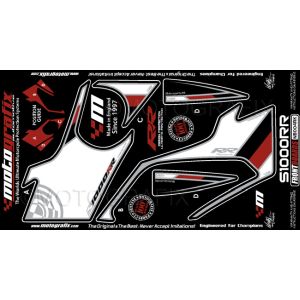 モトグラフィックス MOTOGRAFIX モトグラフィックス MT-NB004RK ボディパッド FRONT S1000RR 09-11