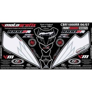 モトグラフィックス MOTOGRAFIX モトグラフィックス MT-NH007U ボディパッド FRONT CBR1000RR 06/07