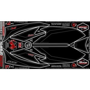 モトグラフィックス MOTOGRAFIX モトグラフィックス MT-NH021KK ボディパッド FRONT CBR1000RR 12-