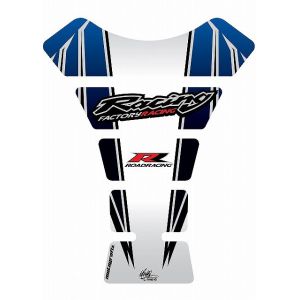 モトグラフィックス MOTOGRAFIX モトグラフィックス MT-TH006WB タンクパッド WHT/ブルー HONDA SPINE