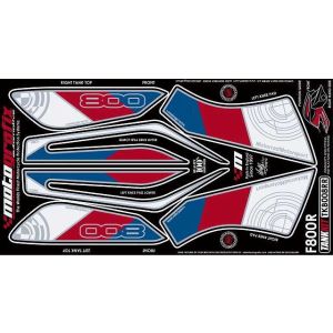 モトグラフィックス MOTOGRAFIX モトグラフィックス MT-TKB008RR ボディパッド TANK KIT F800R 09-