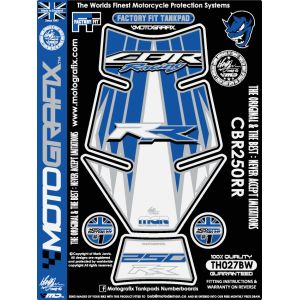 モトグラフィックス MOTOGRAFIX モトグラフィックス MT-TH027BW タンクパッド BLU/WHT CBR250RR 17-