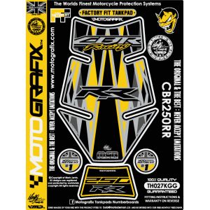 モトグラフィックス MOTOGRAFIX モトグラフィックス MT-TH027KGG タンクパッド BLK/YEL/YEL CBR250RR 17-