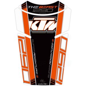 モトグラフィックス MOTOGRAFIX モトグラフィックス MT-TKTM03WOK タンクパッド WHT/ORG/ブラック 1290 Super Adventure S 17-