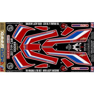 モトグラフィックス MOTOGRAFIX モトグラフィックス MT-RH015SP ボディパッド REAR CBR1000RR Fireblade/SP 17-19
