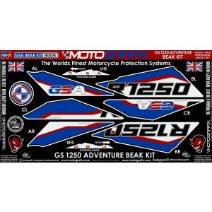 モトグラフィックス MOTOGRAFIX モトグラフィックス MT-BB003MS FRONT PROTECTION KIT BMW R1250GS Adventure 19-