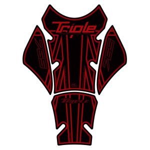 モトグラフィックス MOTOGRAFIX モトグラフィックス MT-TT032RK タンクパッド RED/ブラック TRIUMPH 765 series