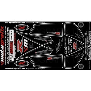 モトグラフィックス MOTOGRAFIX モトグラフィックス MT-RS004KR ボディパッド REAR GSX-R1000 K5/K6(04-06