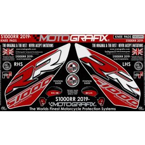 モトグラフィックス MOTOGRAFIX モトグラフィックス MT-KB026RRW ボディパッド KNEE BMW S1000RR 19-