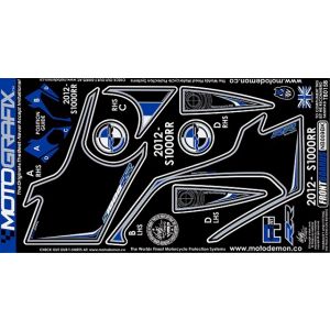 モトグラフィックス MOTOGRAFIX モトグラフィックス MT-NB009BK ボディパッド FRONT BMW S1000RR 12-14