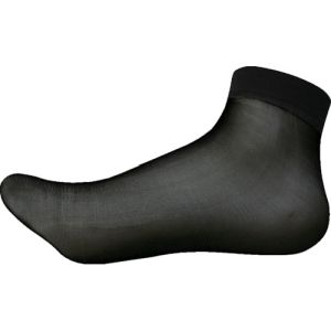 セーフラン セーフラン 11375 使い捨て靴下 黒 100足