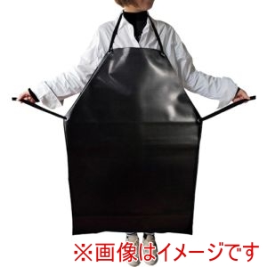 セーフラン セーフラン 12451-1 防水防油エプロン 黒