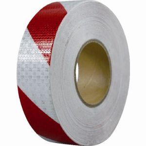 セーフラン セーフラン 14359 高輝度反射テープ 赤白 幅50mm×50m