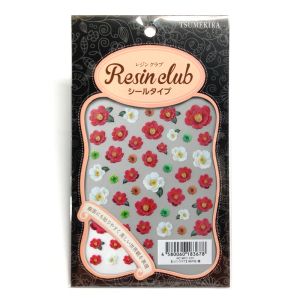 イングカワモト イングカワモト ツメキラ レジンクラブ 和の花 椿 両面 UVレジン用 RC-WFT-101
