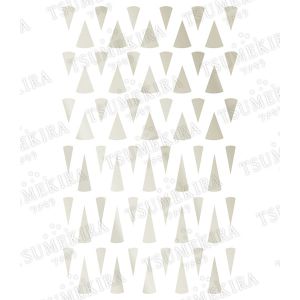 イングカワモト イングカワモト ツメキラ es ネイルシール 三角パーツ ホワイトゴールド ジェル専用 ES-SAP-101