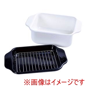 コージークック コージークック ホーロー角型ワイド天ぷら鍋 バット アミ付