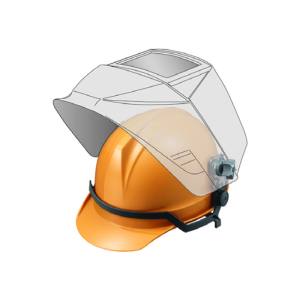 マイト工業 might マイト工業 MR-460M-H 防災面型 レインボーミニ ヘルメット装着タイプ
