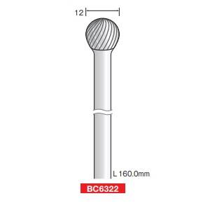 ミニター ミニモ Minimo ミニター ミニモ BC6322 ロングシャフト超硬カッター スパイラルチップブレーカーカット φ12 1本