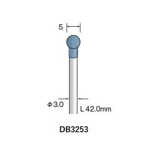 ミニター ミニモ Minimo ミニター ミニモ DB3253 研磨用ゴム砥石 WA ハード #220 φ5 10本