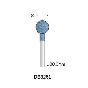 ミニター ミニモ Minimo ミニター ミニモ DB3261 研磨用ゴム砥石 WA ハード #80 φ8 10本