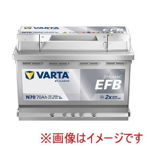 VARTA VARTA 570 500 076 欧州車用 DIN規格 アイドリングストップ車 バッテリー Dynamic EFB 規格LN3 EFB メーカー直送 代引不可 北海道沖縄離島不可