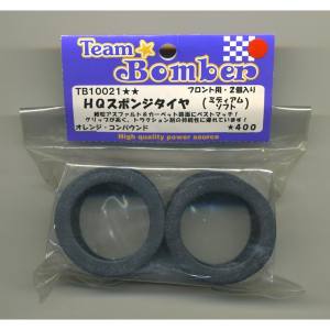 Team Bomber Team Bomber HQスポンジタイヤ フロント ミディアムソフト 2個入 TB10021