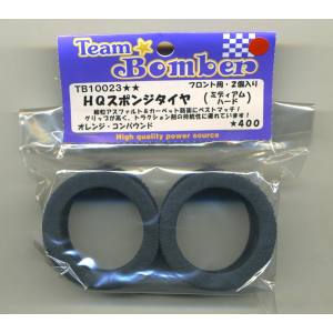 Team Bomber Team Bomber HQスポンジタイヤ フロント ミディアムハード 2個入 TB10023