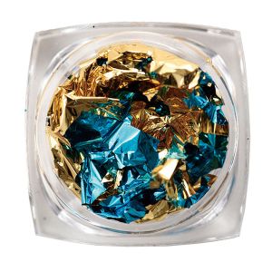 東京交易 東京交易 ツートン箔 2.8cm ブルー×ゴールド T10-2778