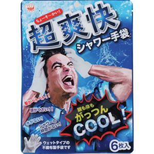 なでフク なでフク D00044 超爽快シャワー手袋 6枚入