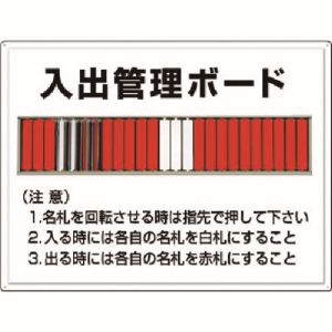 つくし工房 つくし工房 80-F 掲示板 入出管理ボード 25名用 名札回転式 メーカー直送 代引不可 北海道沖縄離島不可