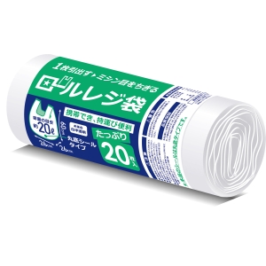 ハウスホールドジャパン ハウスホールドジャパン ロールレジ袋 Mサイズ 20L 20枚入 RR20