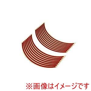 バイクパーツセンター Bike Parts Center  バイクパーツセンター 901821 17インチ用リムステッカー 赤